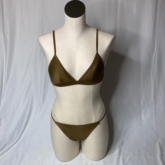 Shein Olive Two Piece Bikini - Picture 1 of 2